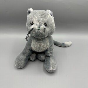 GANZ WEBKINZ Charcoal Gray Kitty Cat 12" Plush HM152 No Code Stuffed Animal